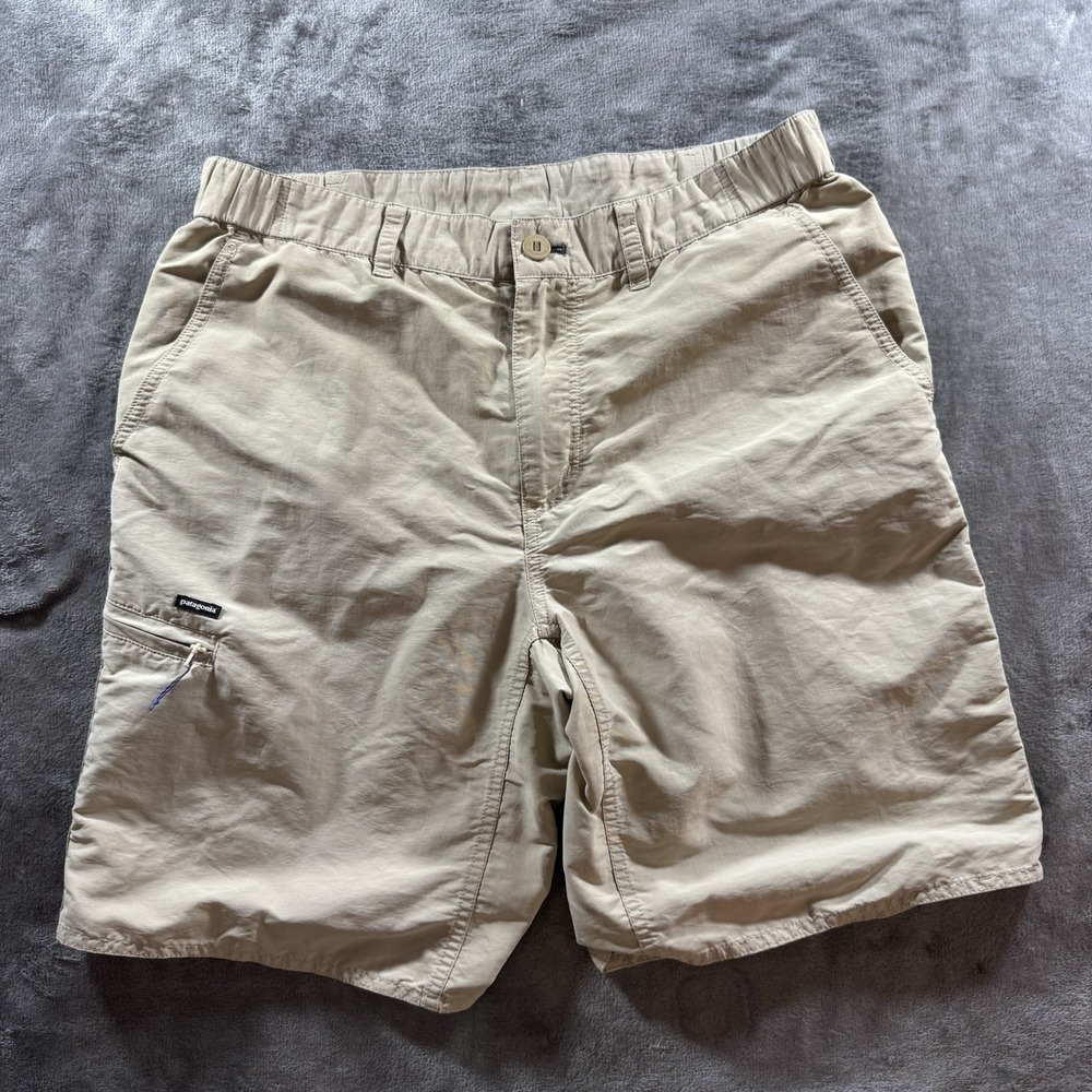 Patagonia Shorts Mens M Khaki Guidewater II Cargo Nylon Hybrid Hiking Fishing